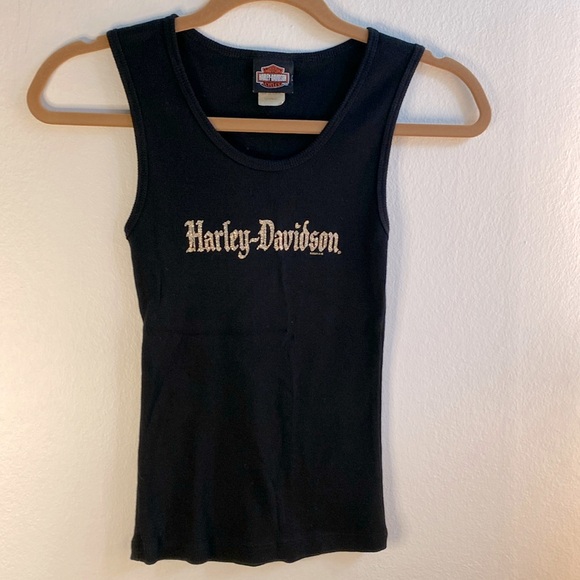 Harley Davidson Tank Top Women’s Black Small from Greensboro NC Year 2005 - Picture 1 of 7